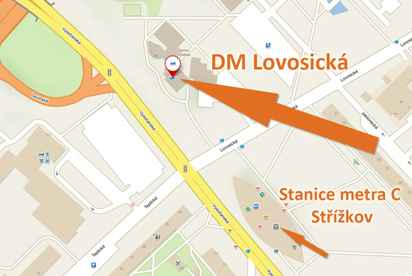 Mapa DM Lovosická